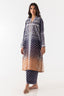 Stitched Blended Jacquard Printed Shirt + Culotte
