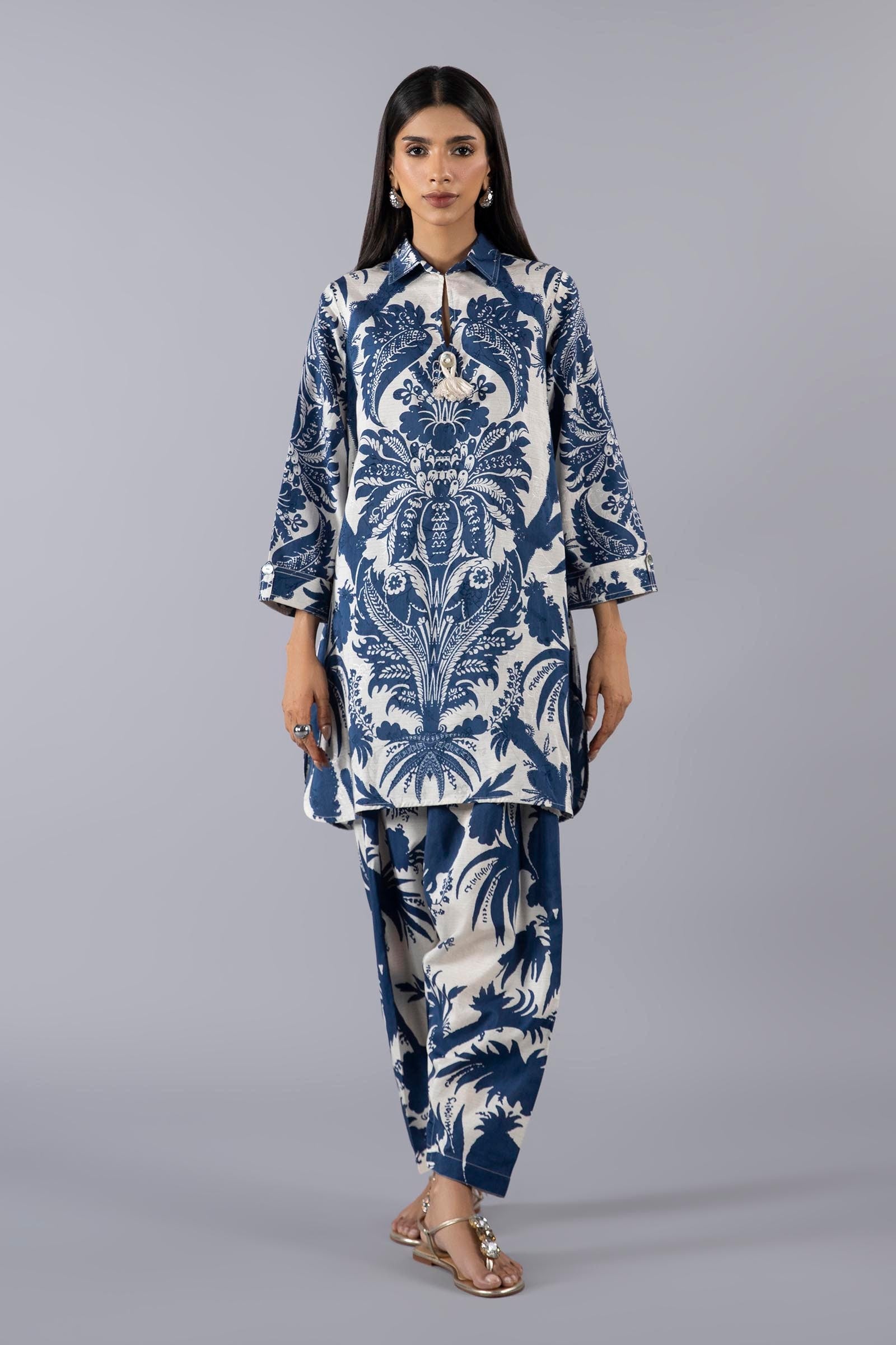 Stitched Jacquard Shirt + Shalwar Main image