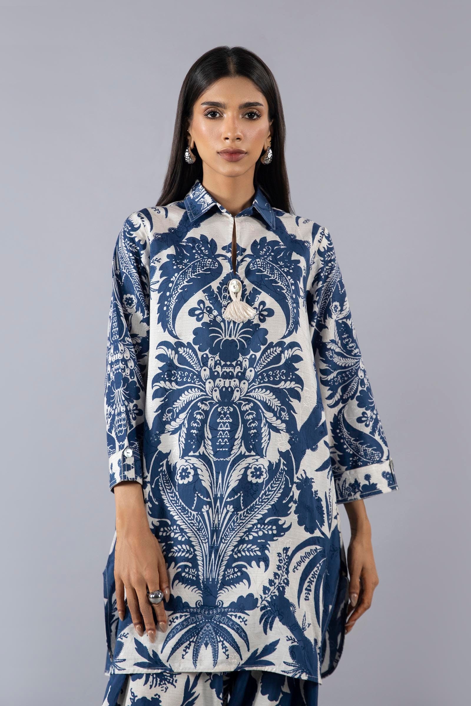 Stitched Jacquard Shirt + Shalwar Secondary image