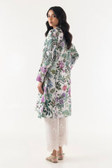 Stitched Floral Printed Lawn Shirt