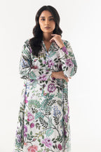 Stitched Floral Printed Lawn Shirt