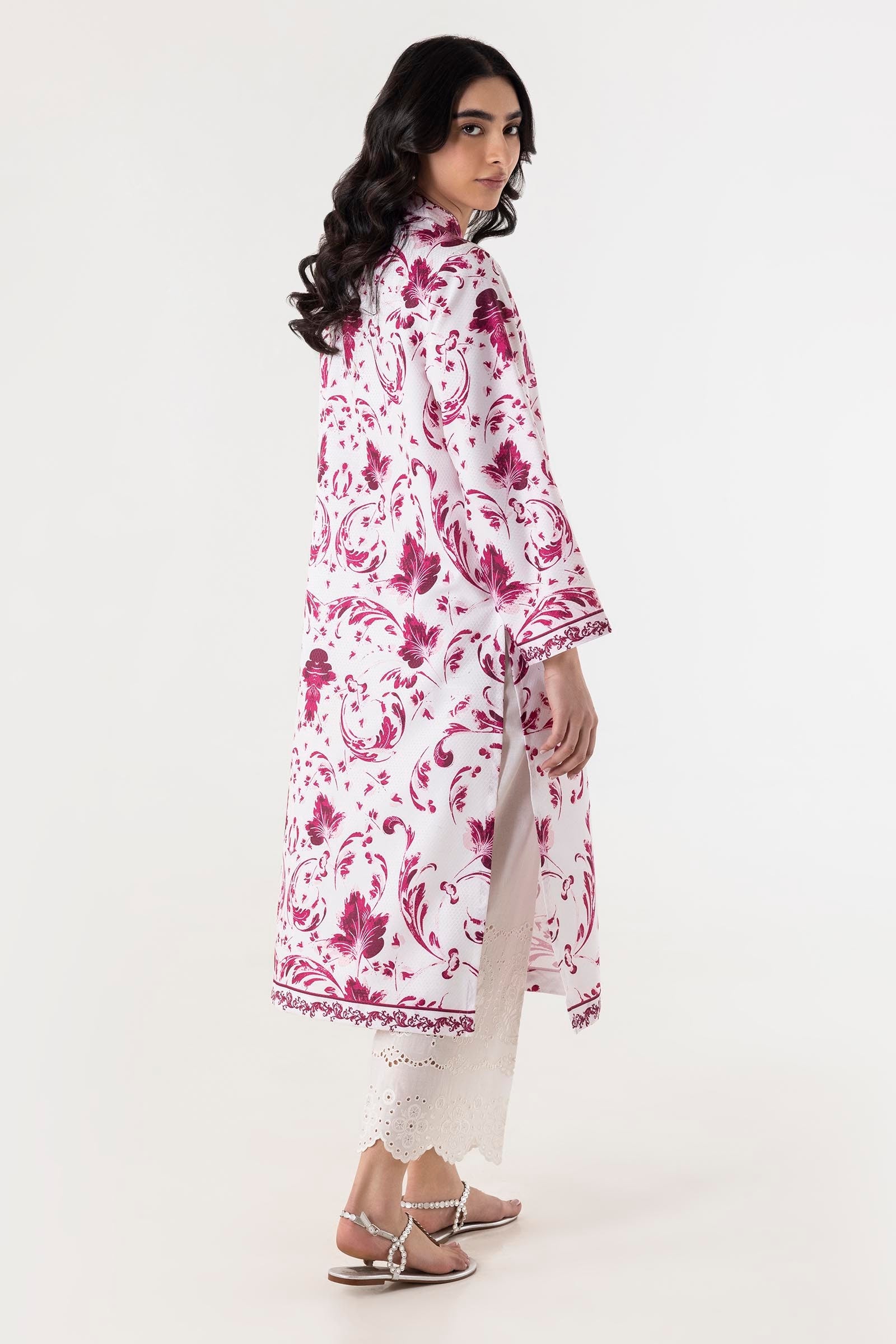 Stitched Blended Jacquard Printed Shirt Secondary image