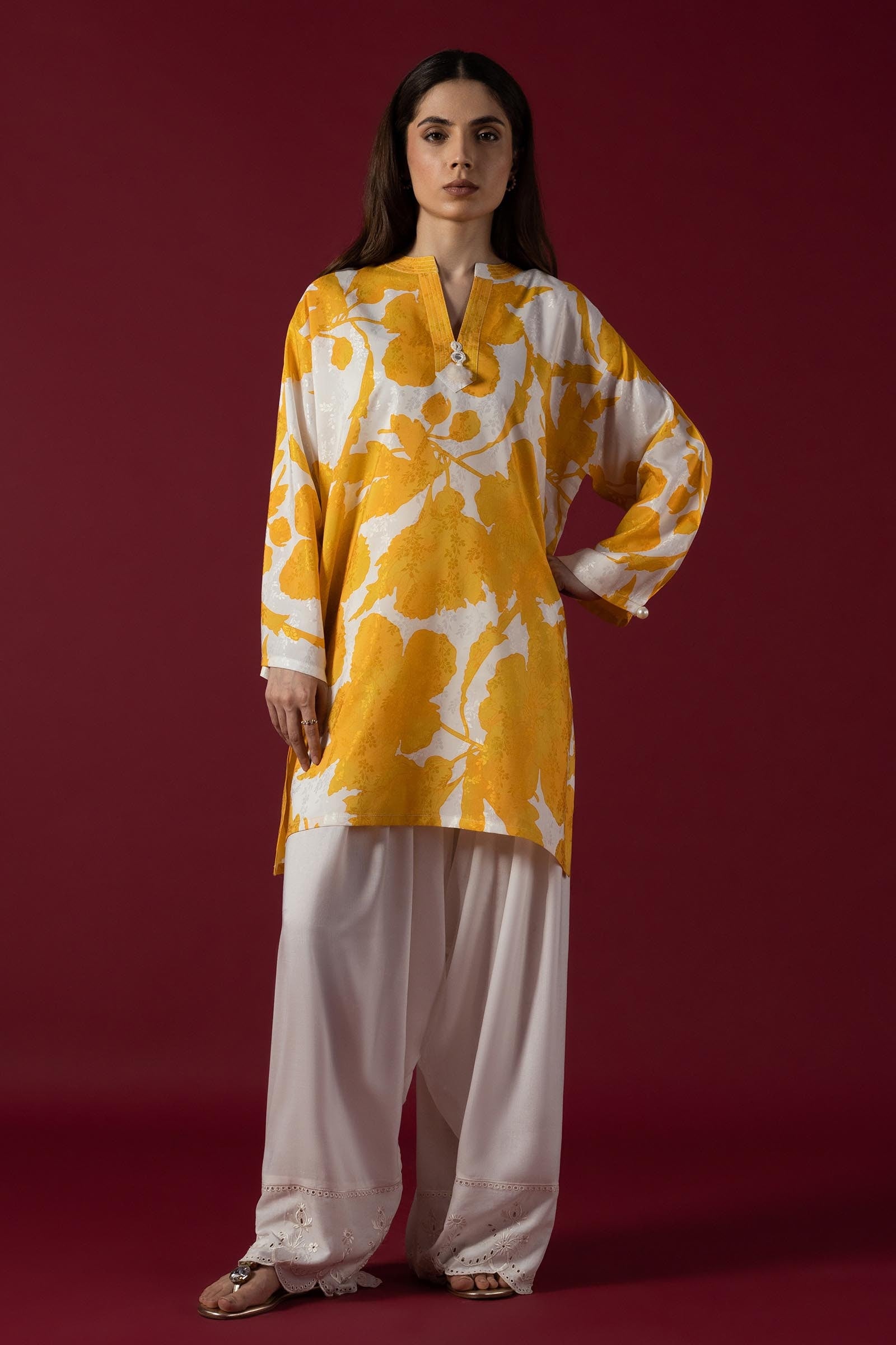 Stitched Viscose Shirt Main image