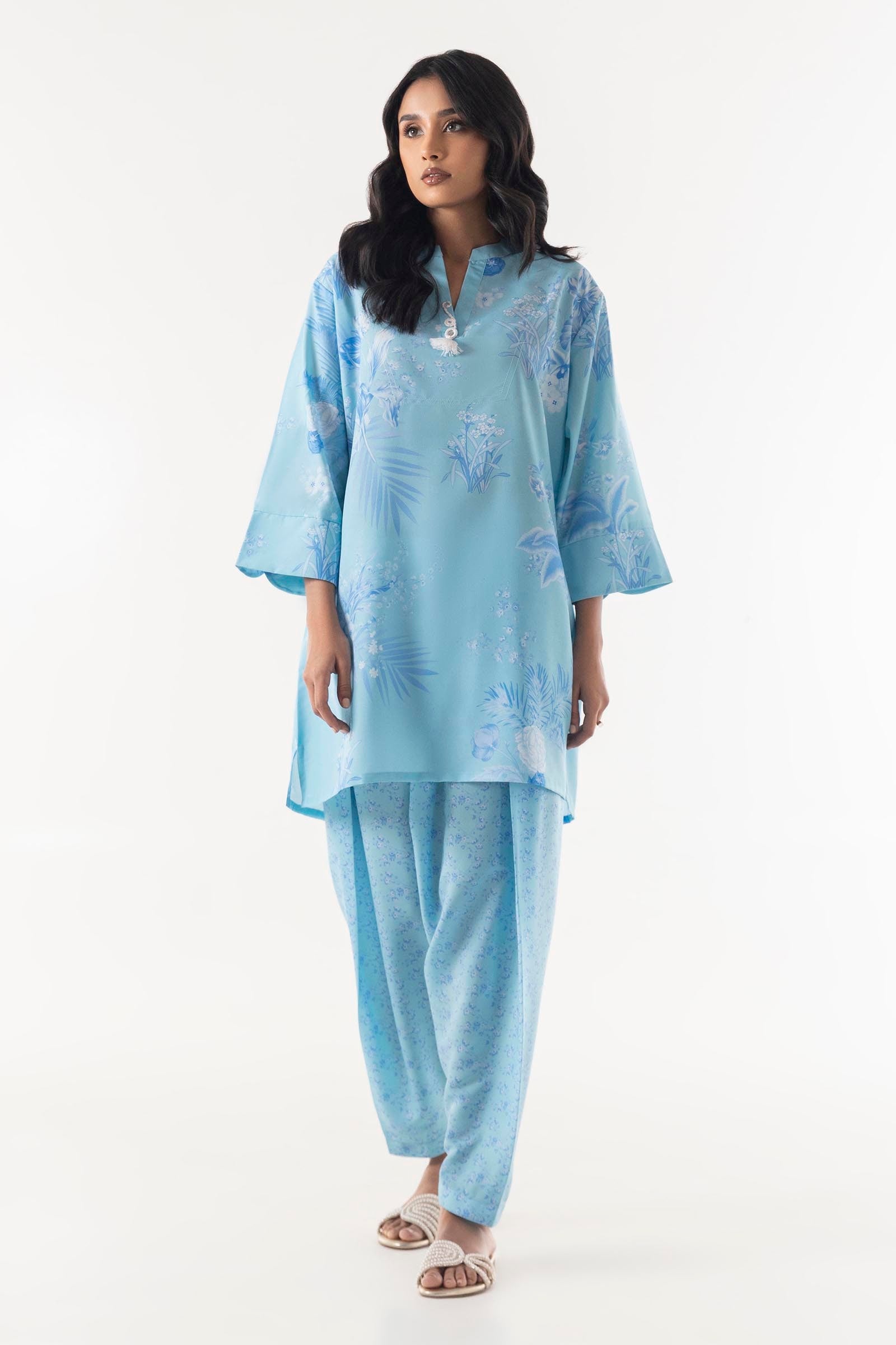 Stitched Cambric Shirt + Shalwar Main image