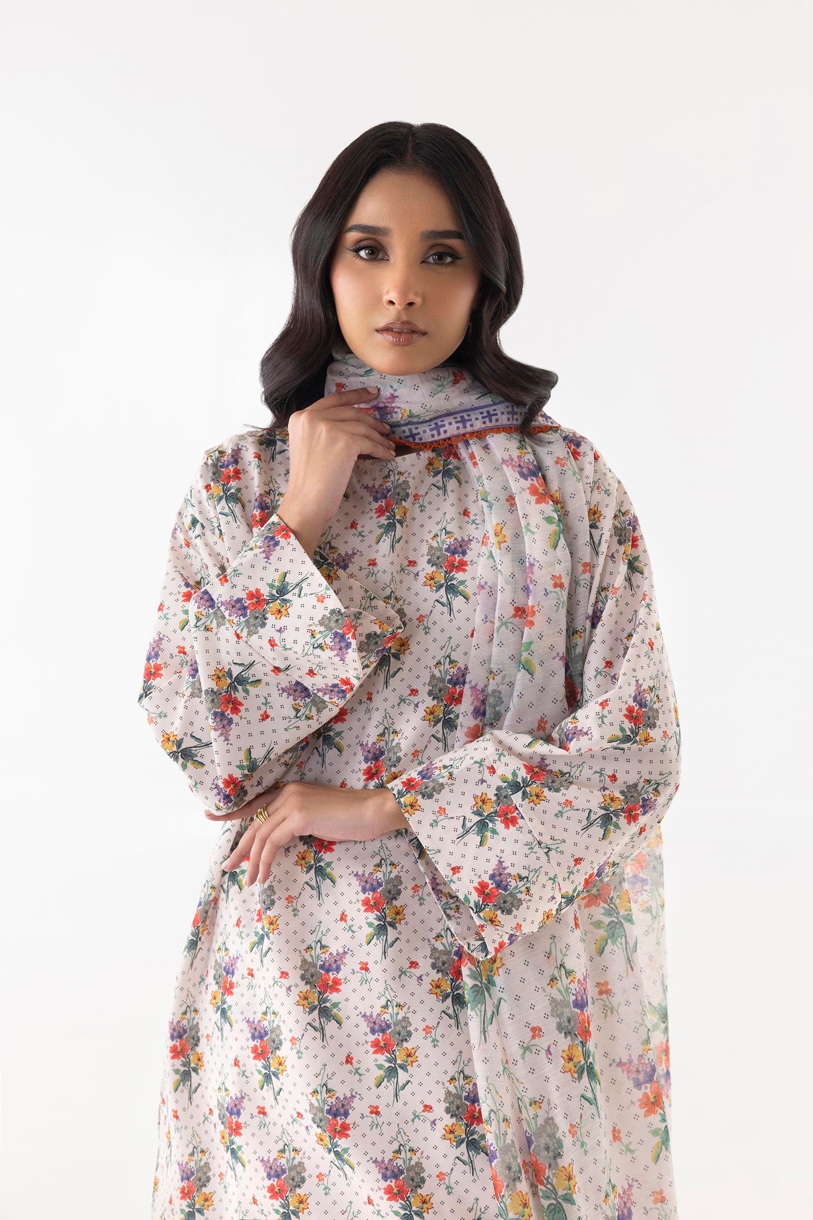 Stitched Beige Basic Shirt + Shalwar Secondary image