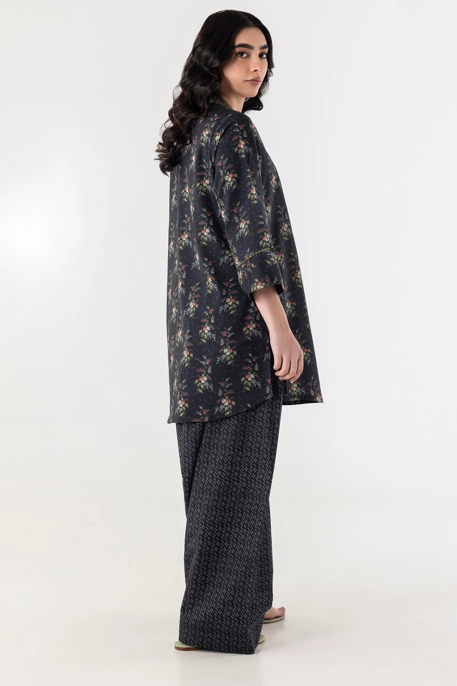 Stitched Printed Lawn Shirt + Bottom