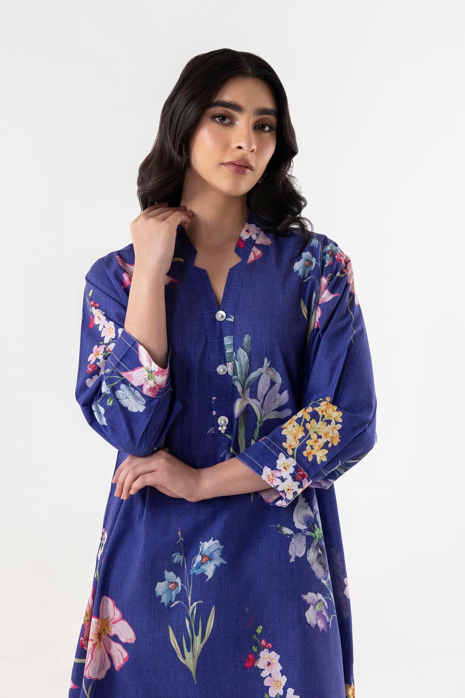 Stitched Printed Lawn Shirt + Culotte Secondary image