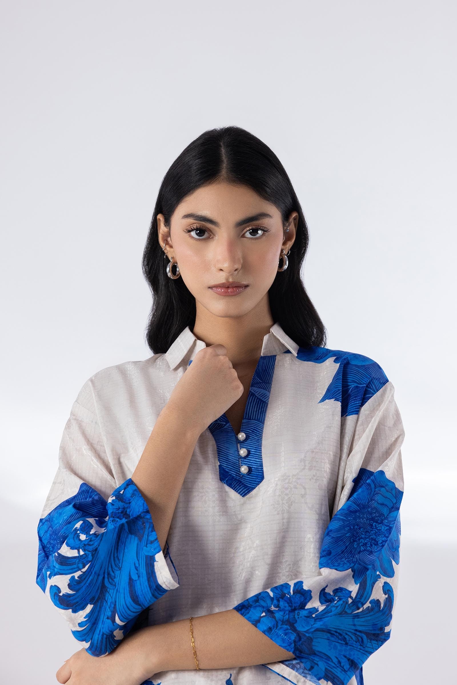 Stitched Viscose Shirt + Culotte Secondary image