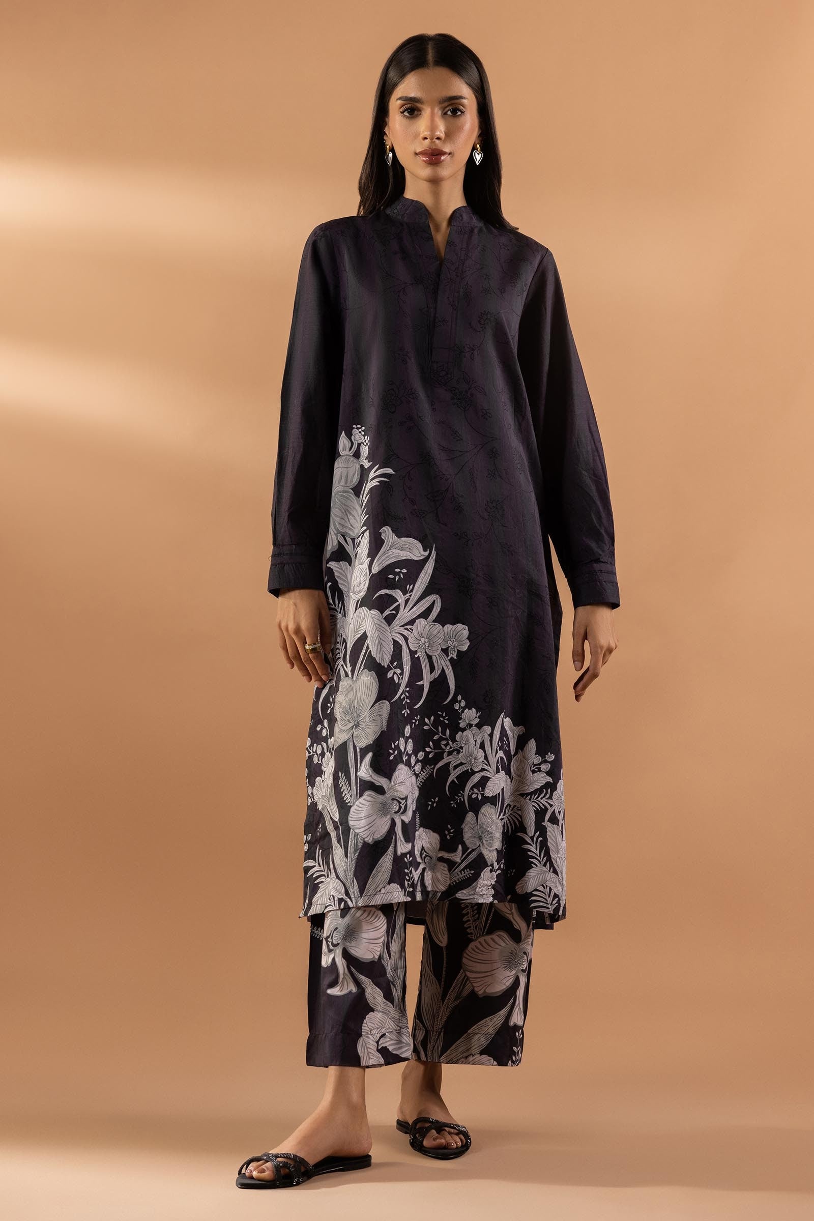 Stitched Jacquard Shirt + Culotte Main image