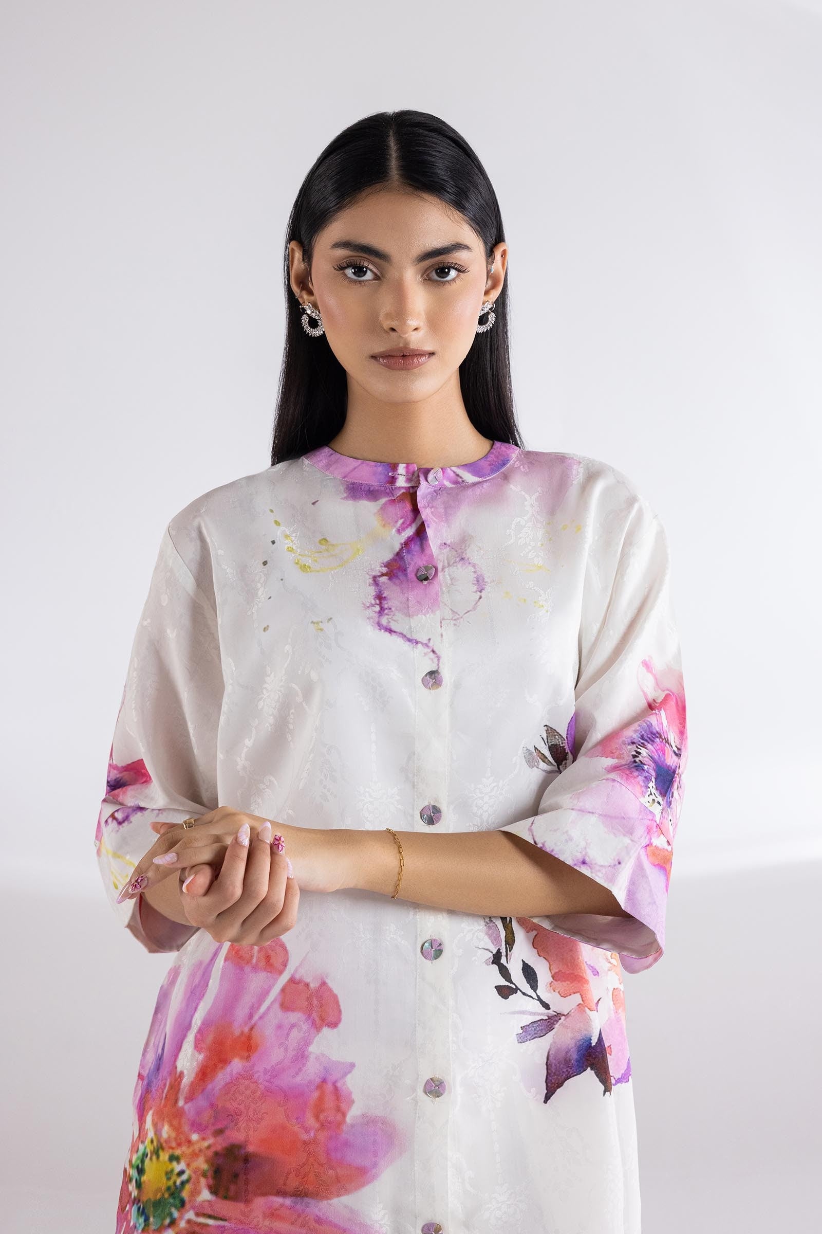 Stitched Basic Shirt + Bottom Secondary image