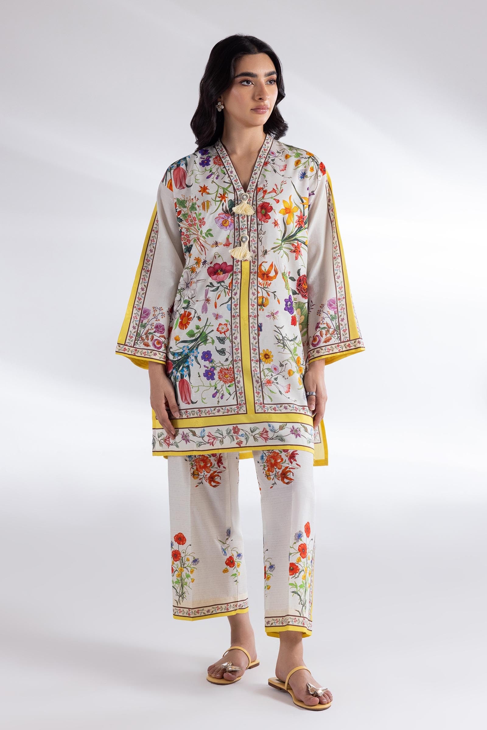 Stitched Viscose Shirt + Culotte Main image