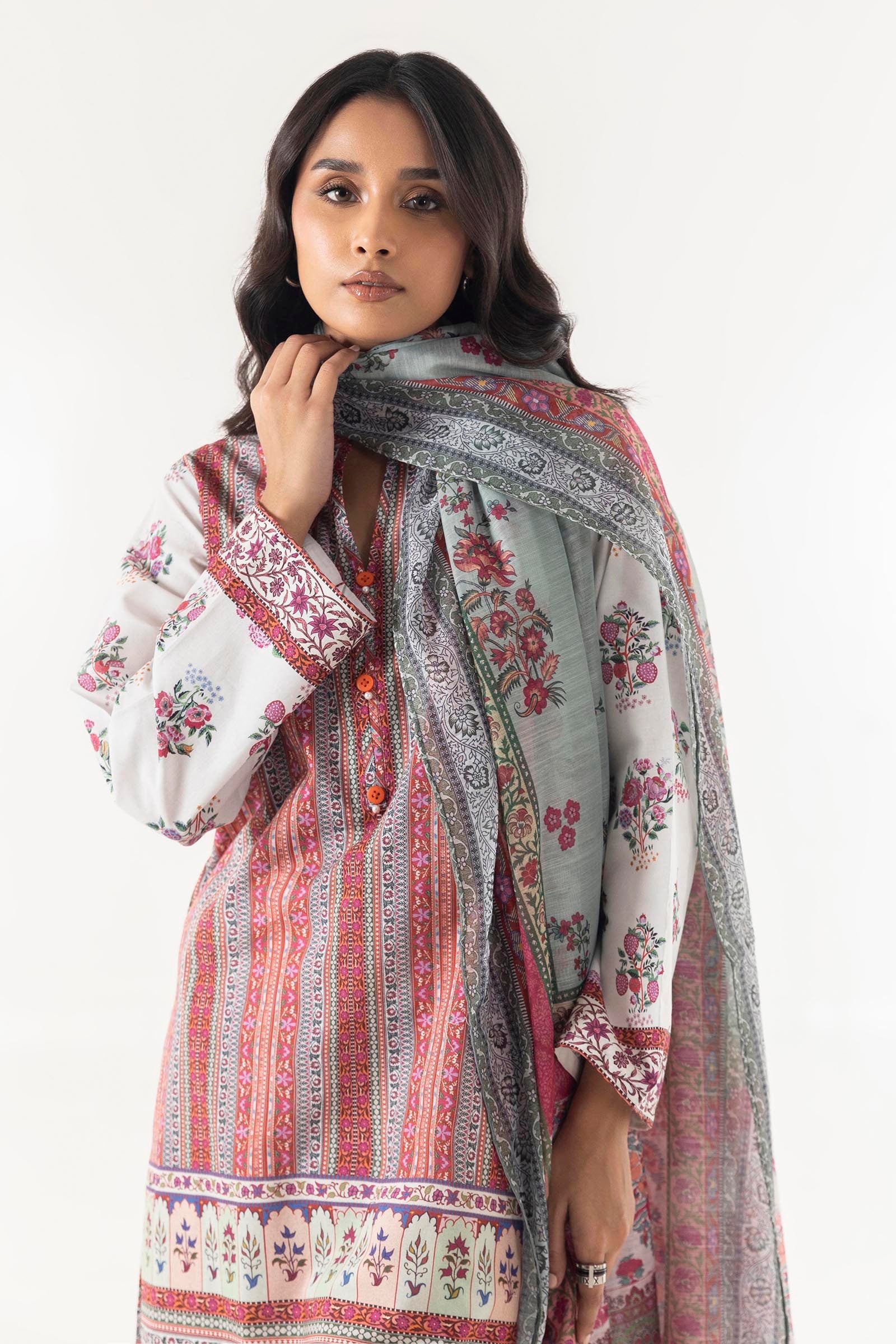 Stitched Printed Shirt + Dupatta Secondary image