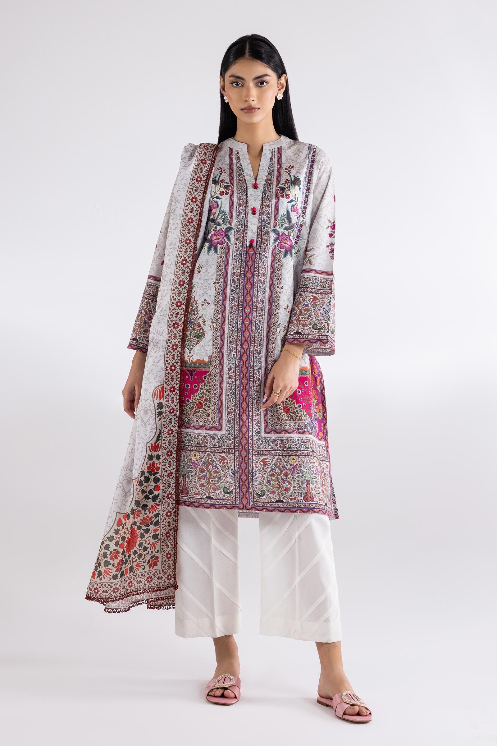 Stitched Shirt + Dupatta