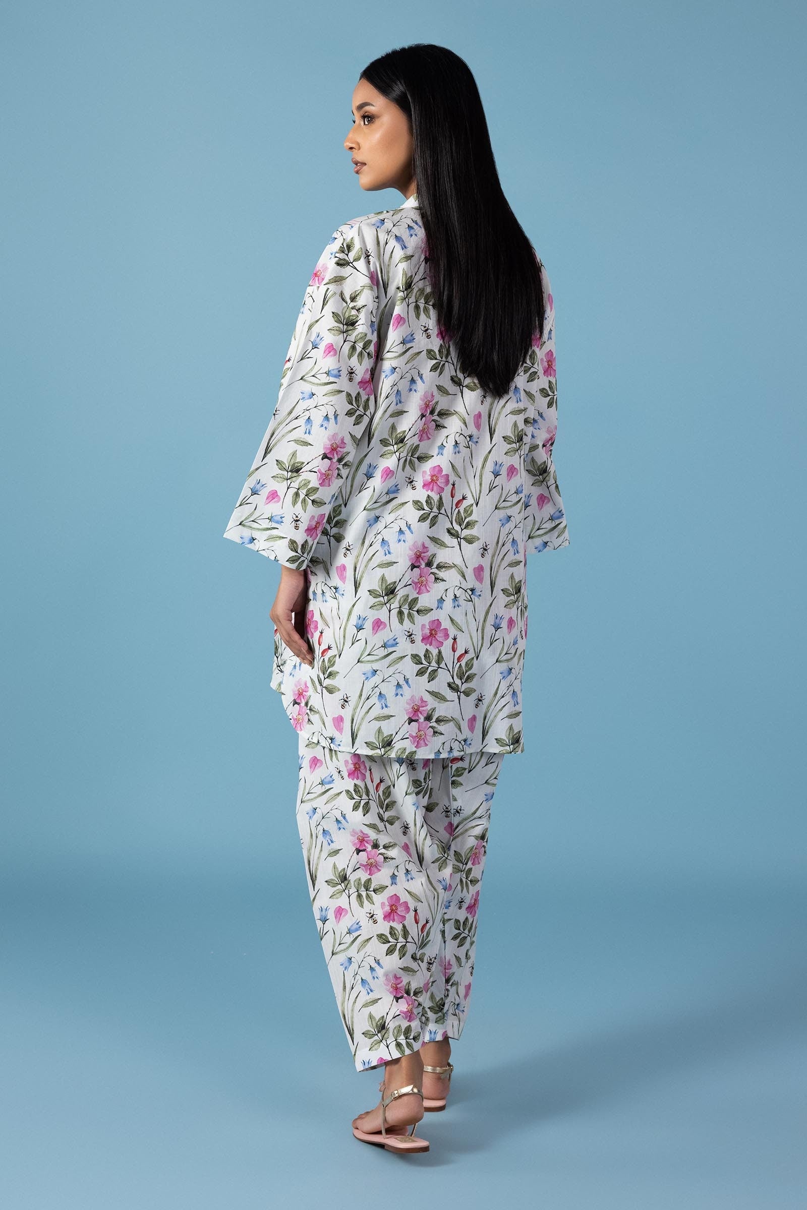 Stitched Basic Printed Shirt + Bottom