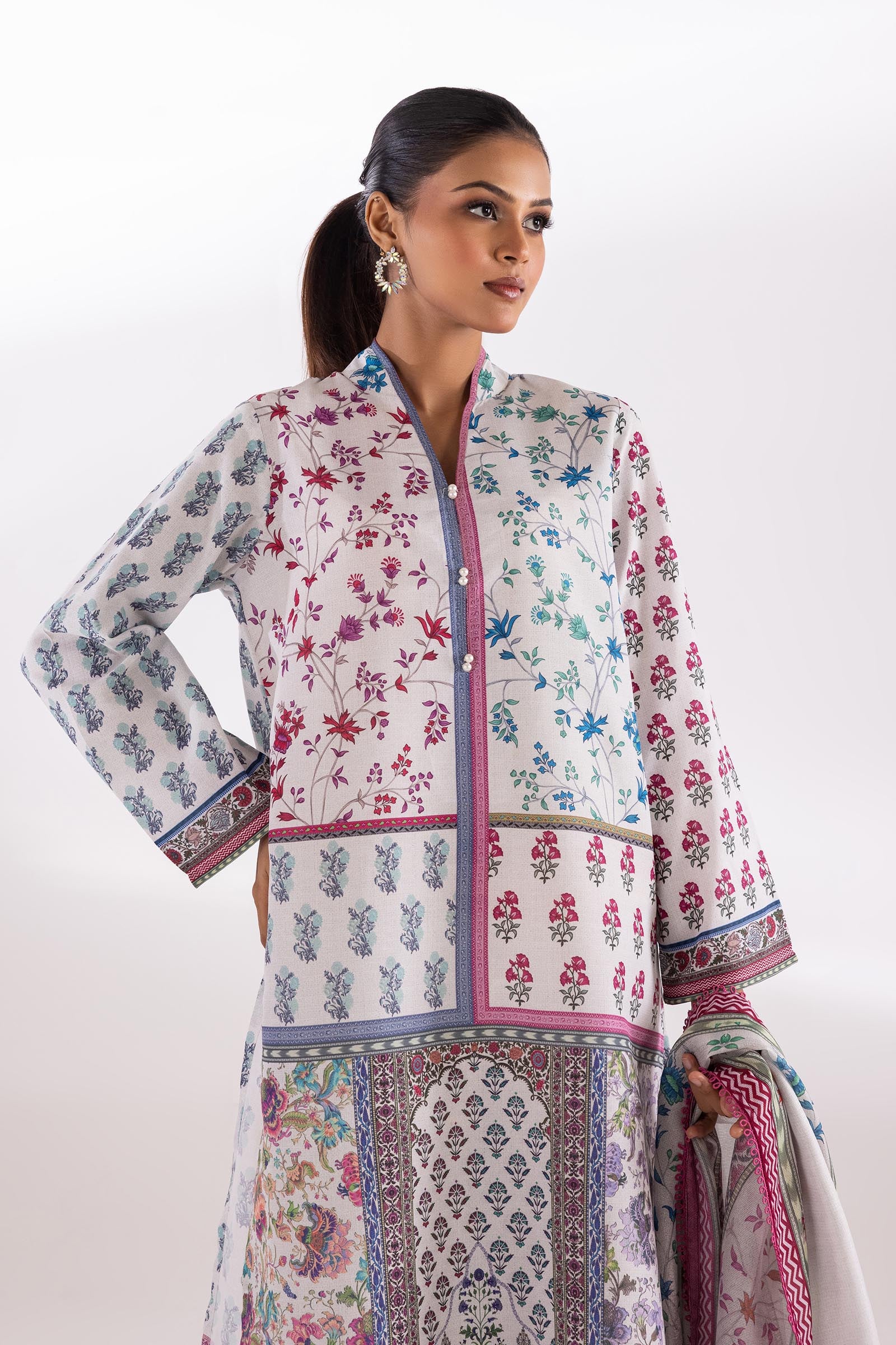 Stitched Basic Shirt + Dupatta Secondary image