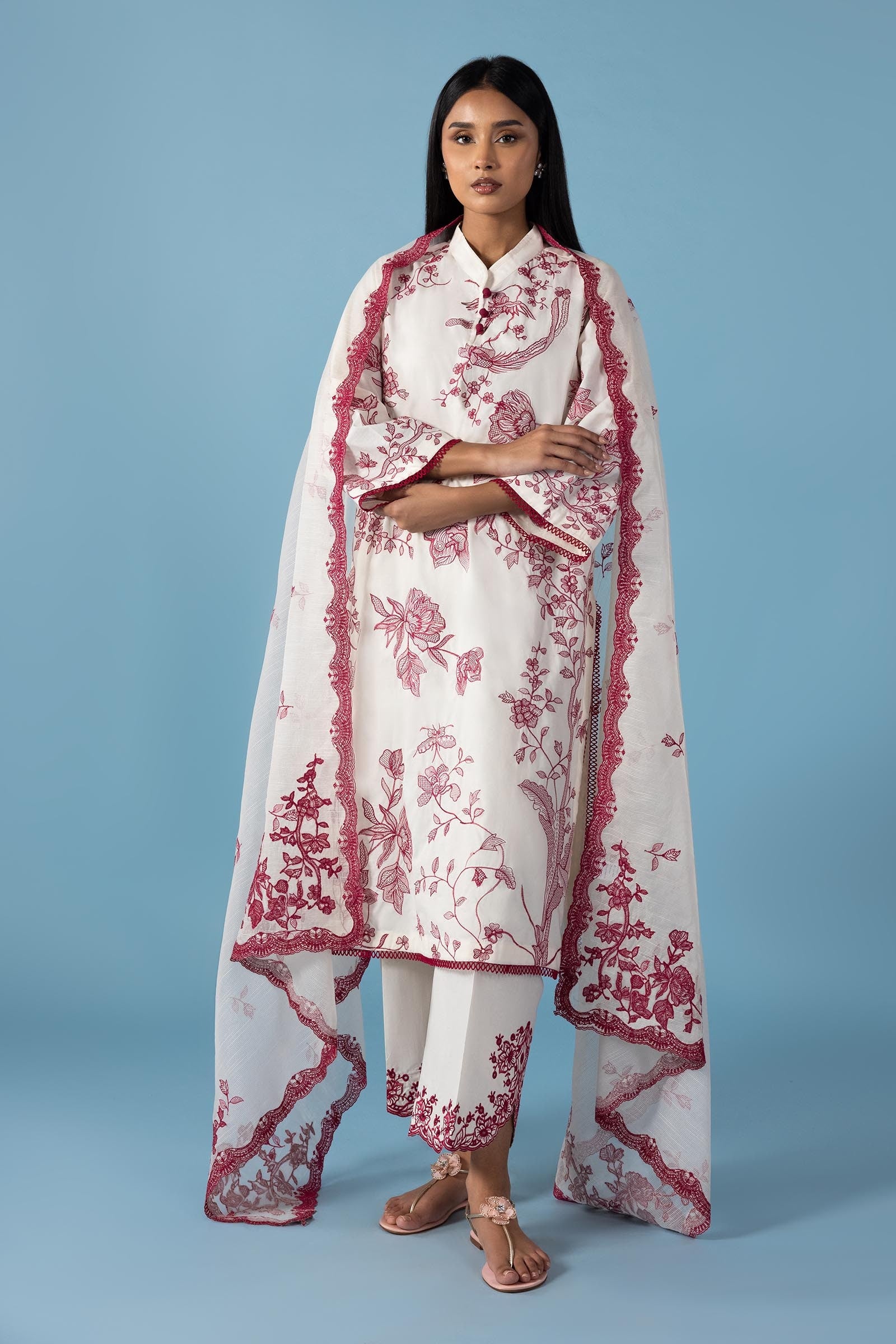 Stitched Cotton Dupatta Main image