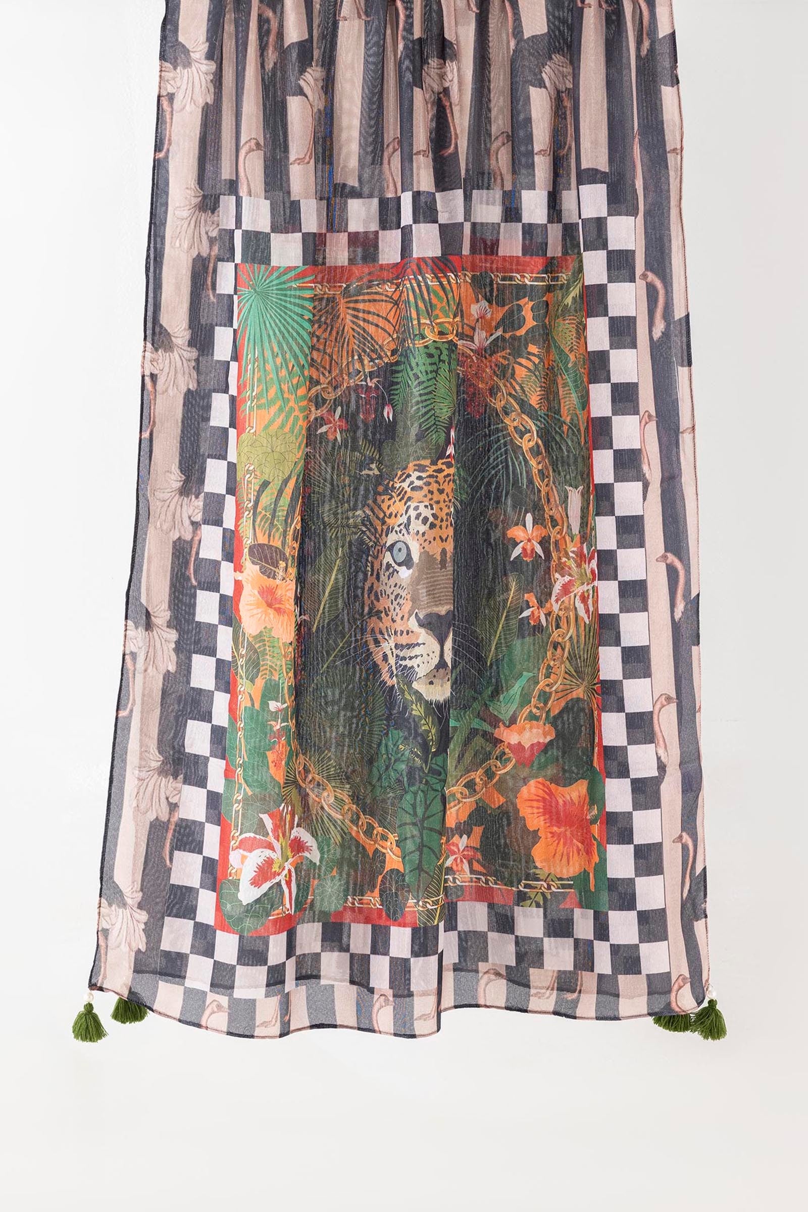 Indian Woven Net Dupatta Main image