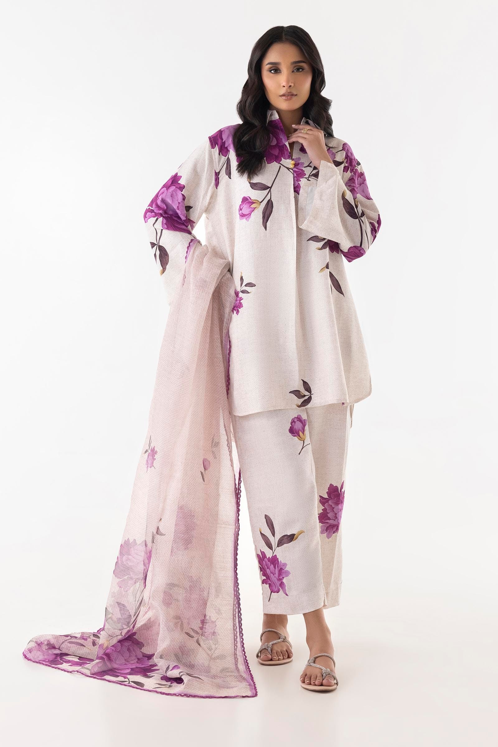 Multi Poly Slub Dupatta Main image