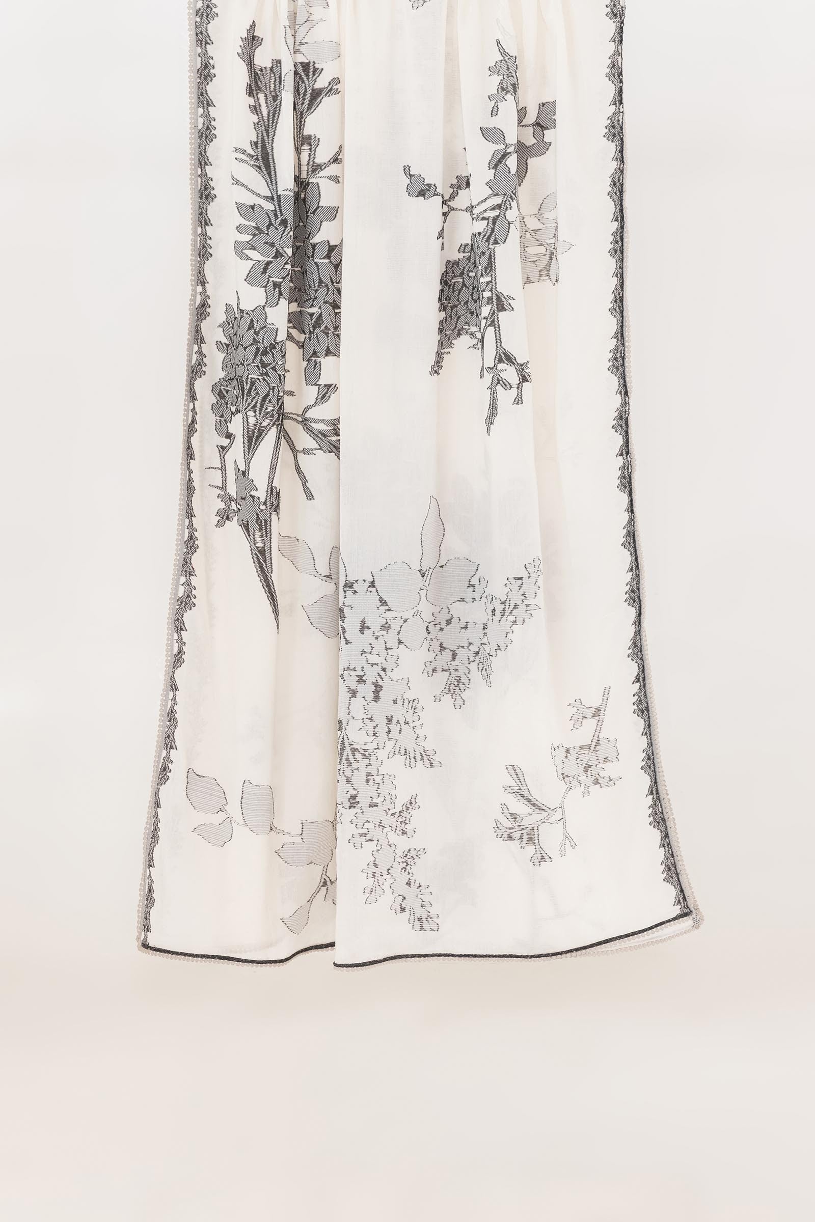 Stitched Jacquard Dupatta Main image