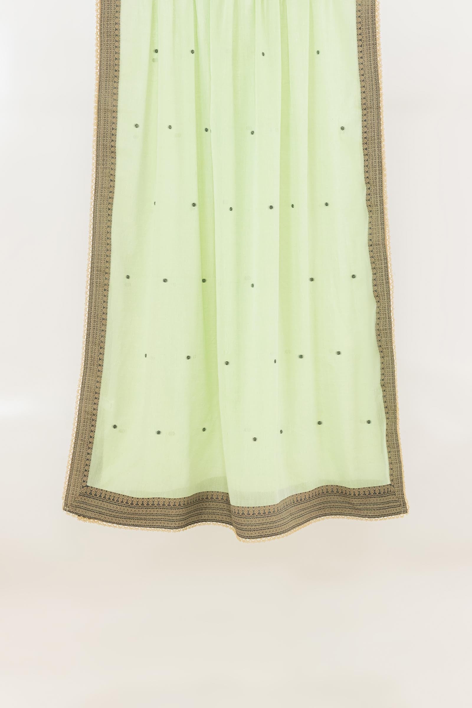 Green Jacquard Dupatta