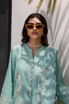 Stitched Lawn Embroidered Shirt