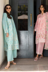 Stitched Lawn Embroidered Suit