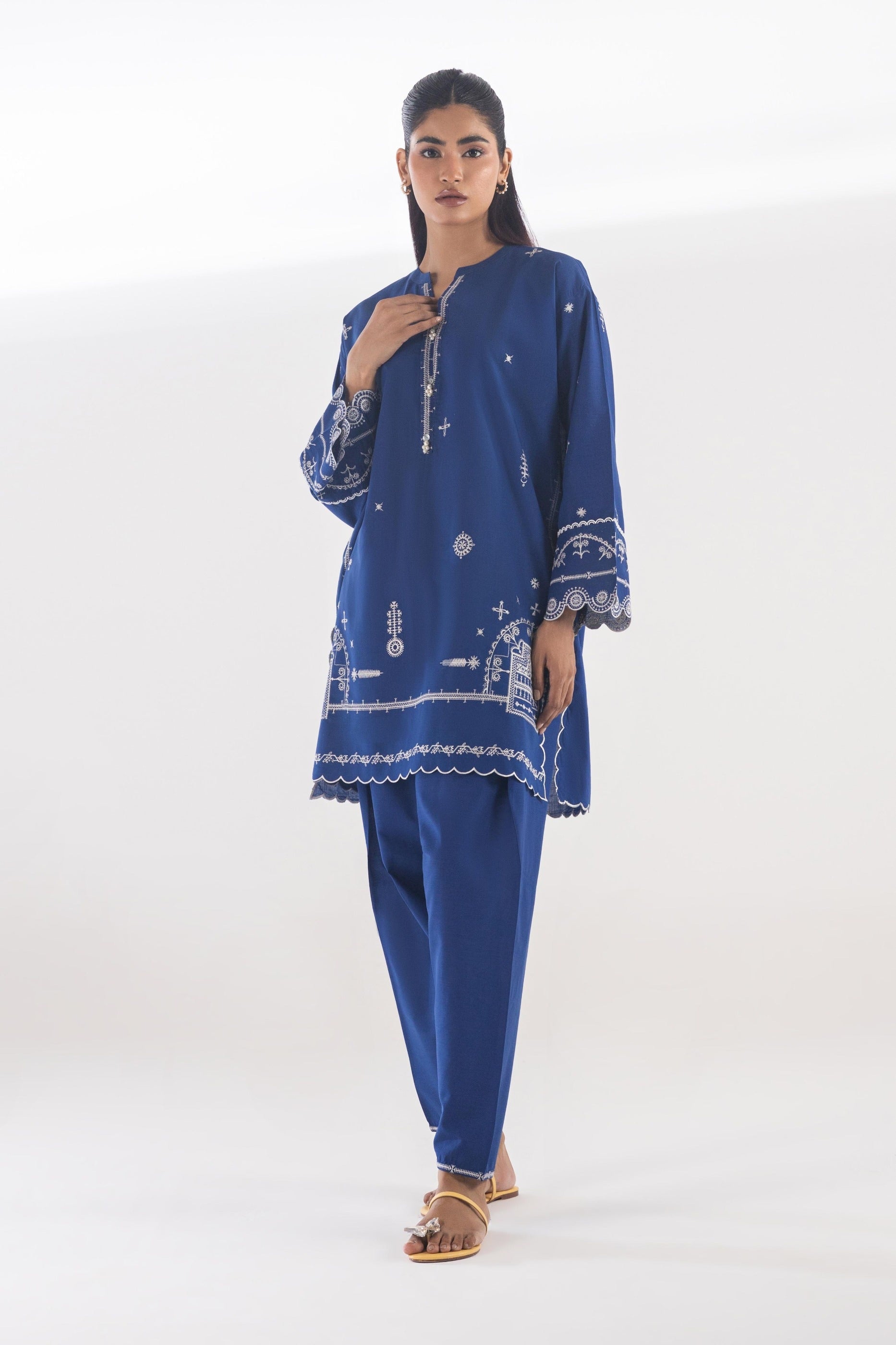 Stitched Embroidered Blended Lawn Set Main image