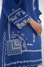 Stitched Embroidered Blended Lawn Set