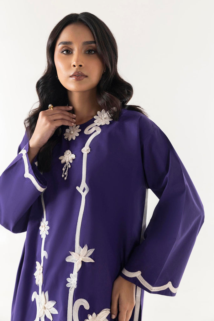 Stitched Embroidered Shirt + Bottom