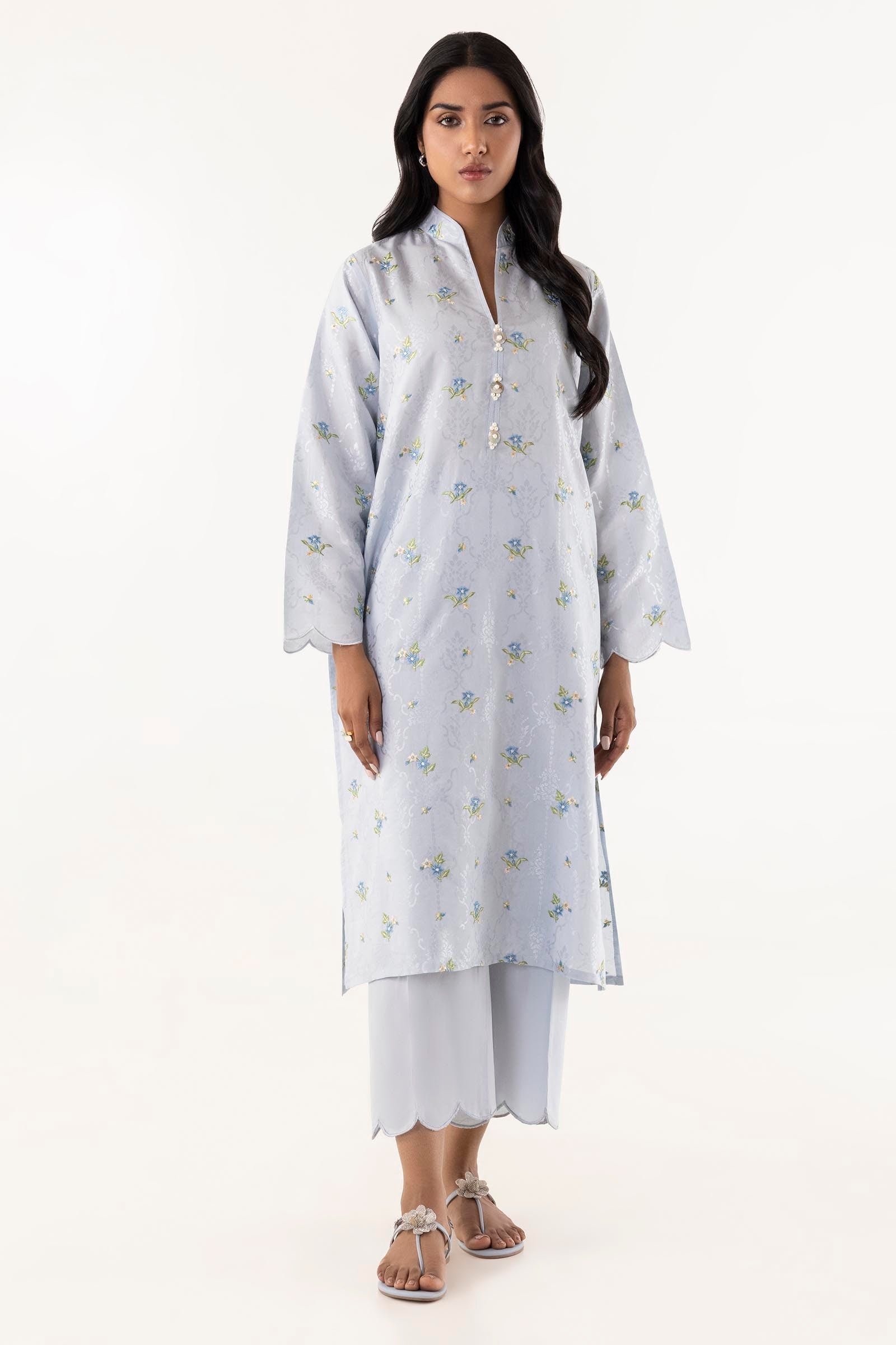 Stitched Jacquard Shirt + Culotte Main image
