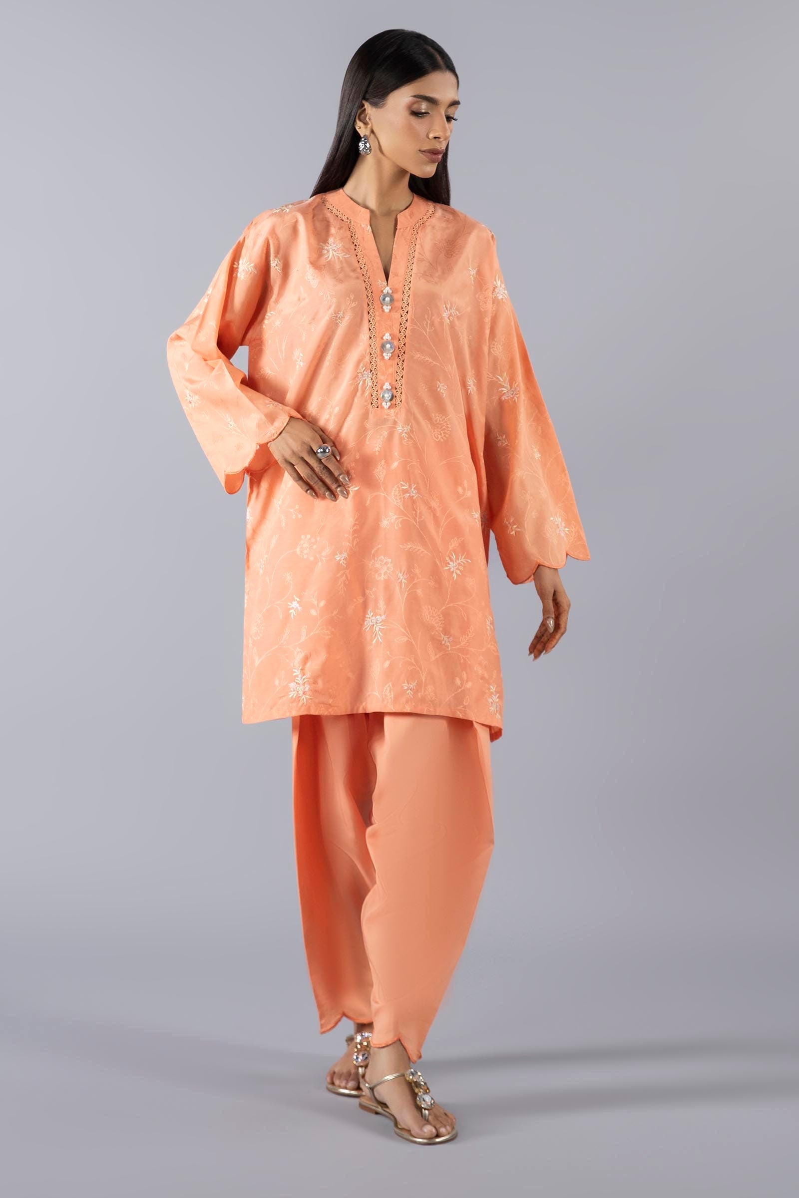 Stitched Jacquard Shirt + Shalwar Main image