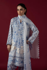 Stitched Lawn Embroidered Suit