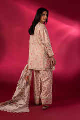 Stitched Lawn Embroidered Suit