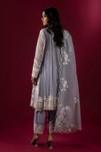 Stitched Embroidered Raw Silk Culotte