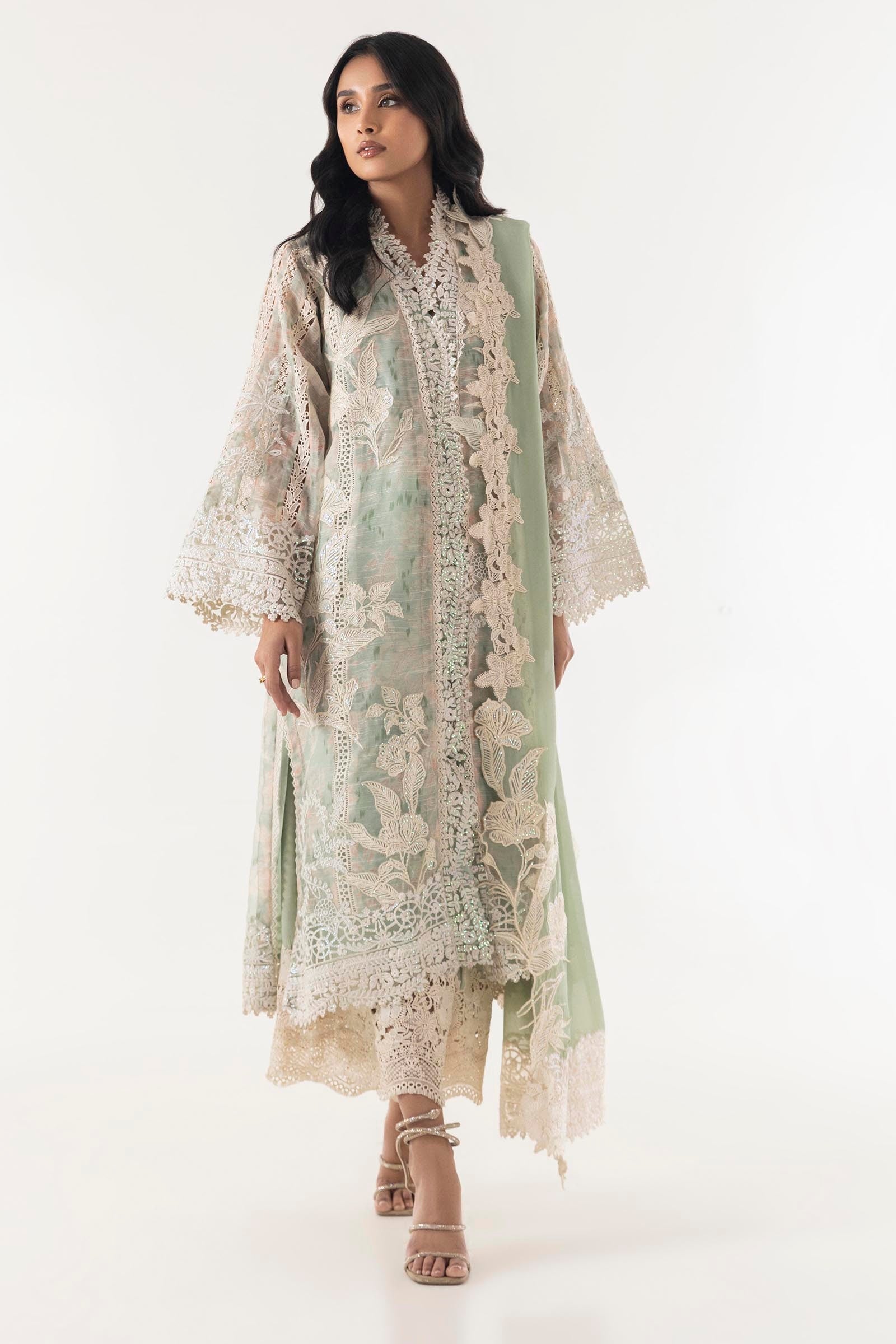 Stitched Exclusive Shirt + Bottom + Dupatta