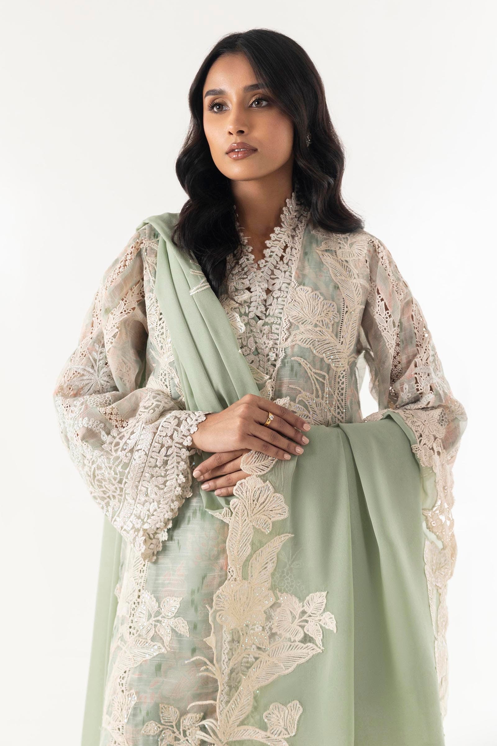 Stitched Exclusive Shirt + Bottom + Dupatta Secondary image