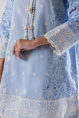 Stitched Cotton Slub Embroidered Set