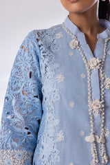Stitched Cotton Slub Embroidered Set