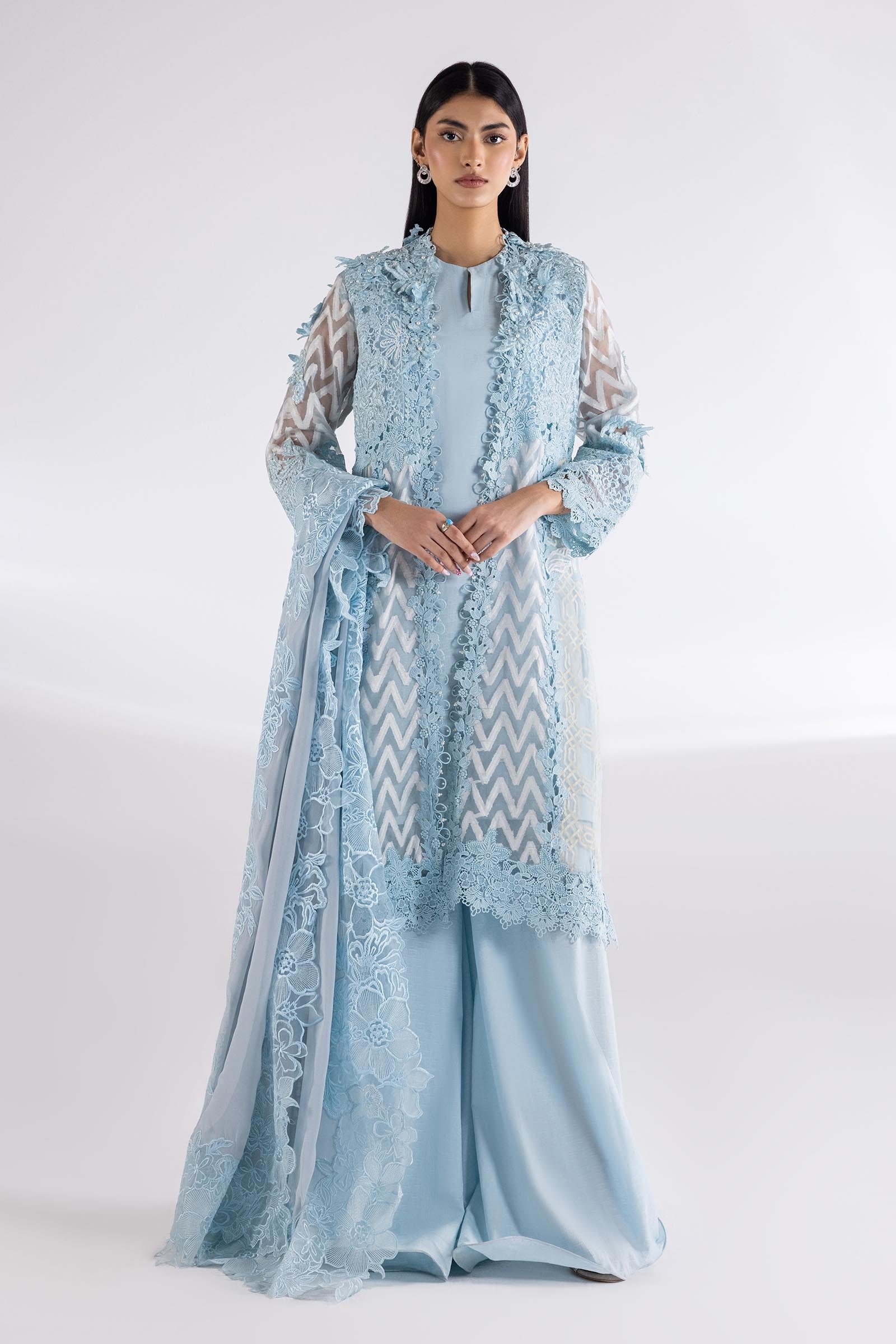 Stitched Exclusive Embroidered Suit Main image