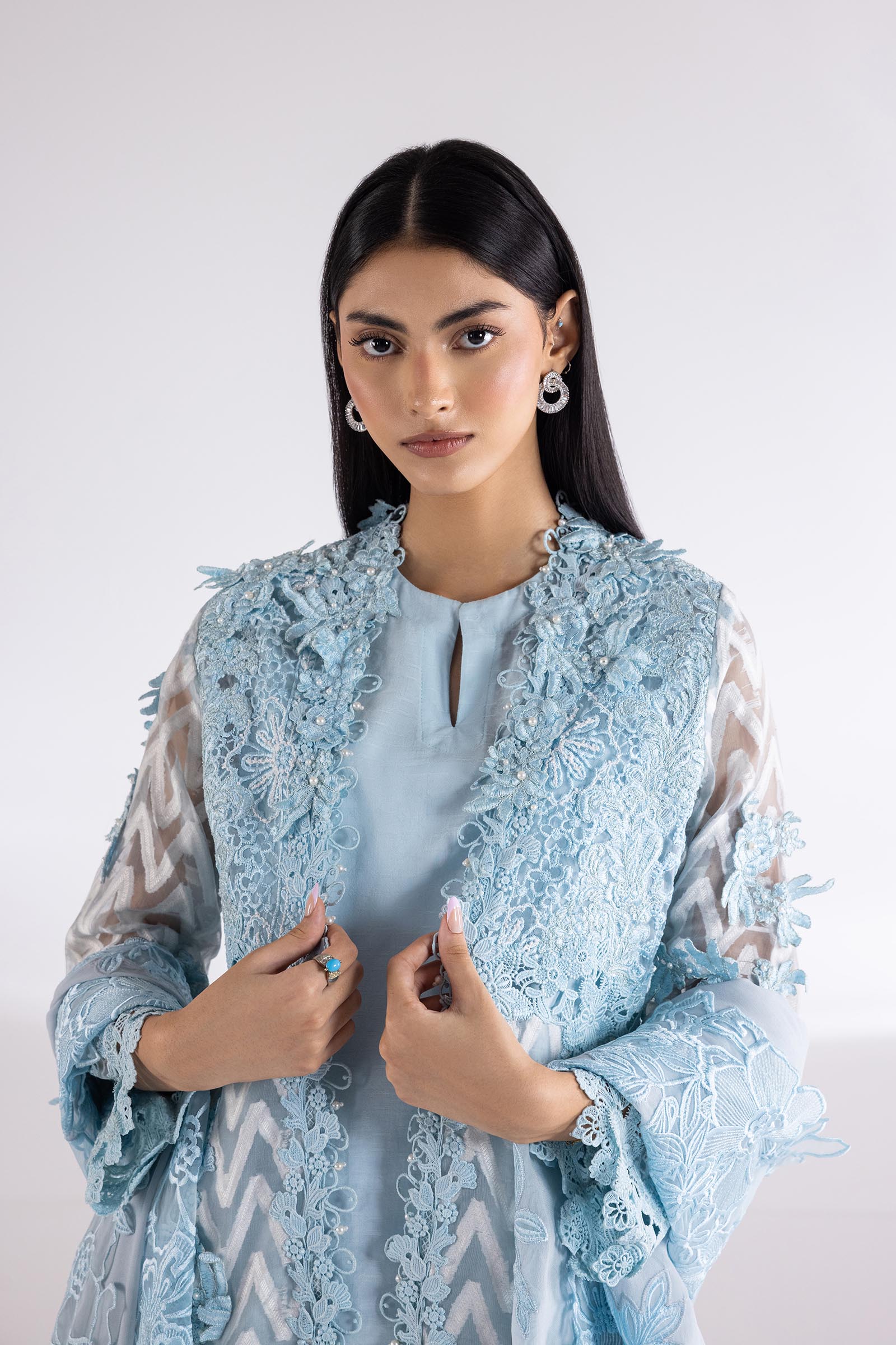 Stitched Exclusive Embroidered Suit Secondary image