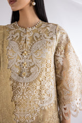 Stitched Embroidered Cotton Slub Suit