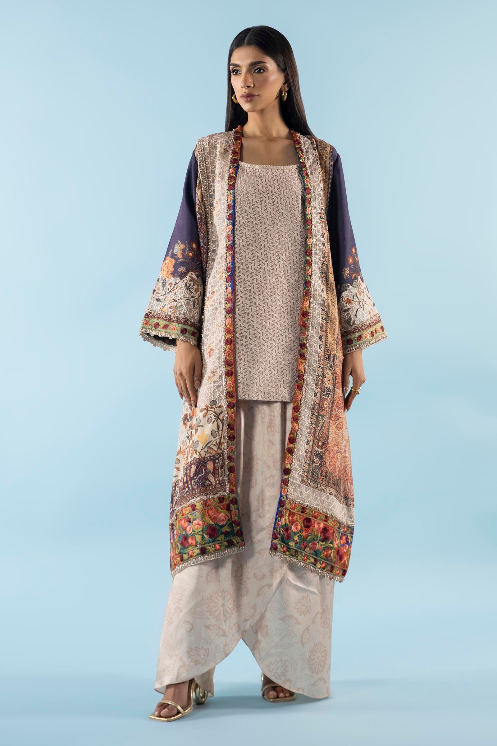 Stitched Luxury Pret Jacket & Bottom Main image