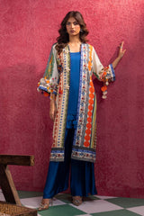Stitched Luxury Printed Jacket & Bottom
