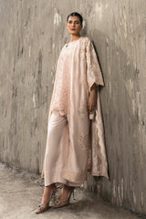 Stitched Luxury Embroidered Front Open Shirt + Bottom