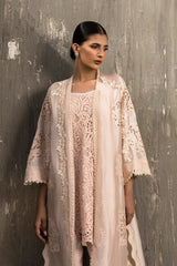 Stitched Luxury Embroidered Front Open Shirt + Bottom