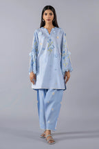 Stitched 3D Flowers Luxury Shirt + Bottom