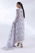 Stitched Embroidered Floral Shirt + Bottom + Dupatta
