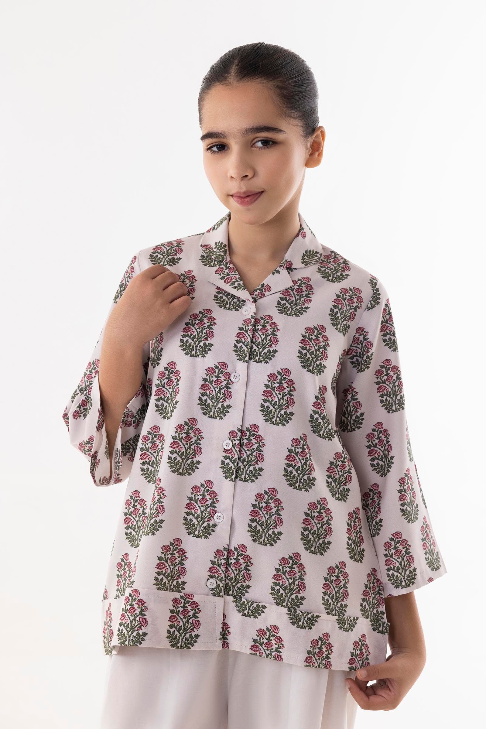 Stitched Kids Linen Shirt Main image