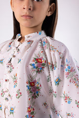 Stitched Kids Printed Cambric Shirt
