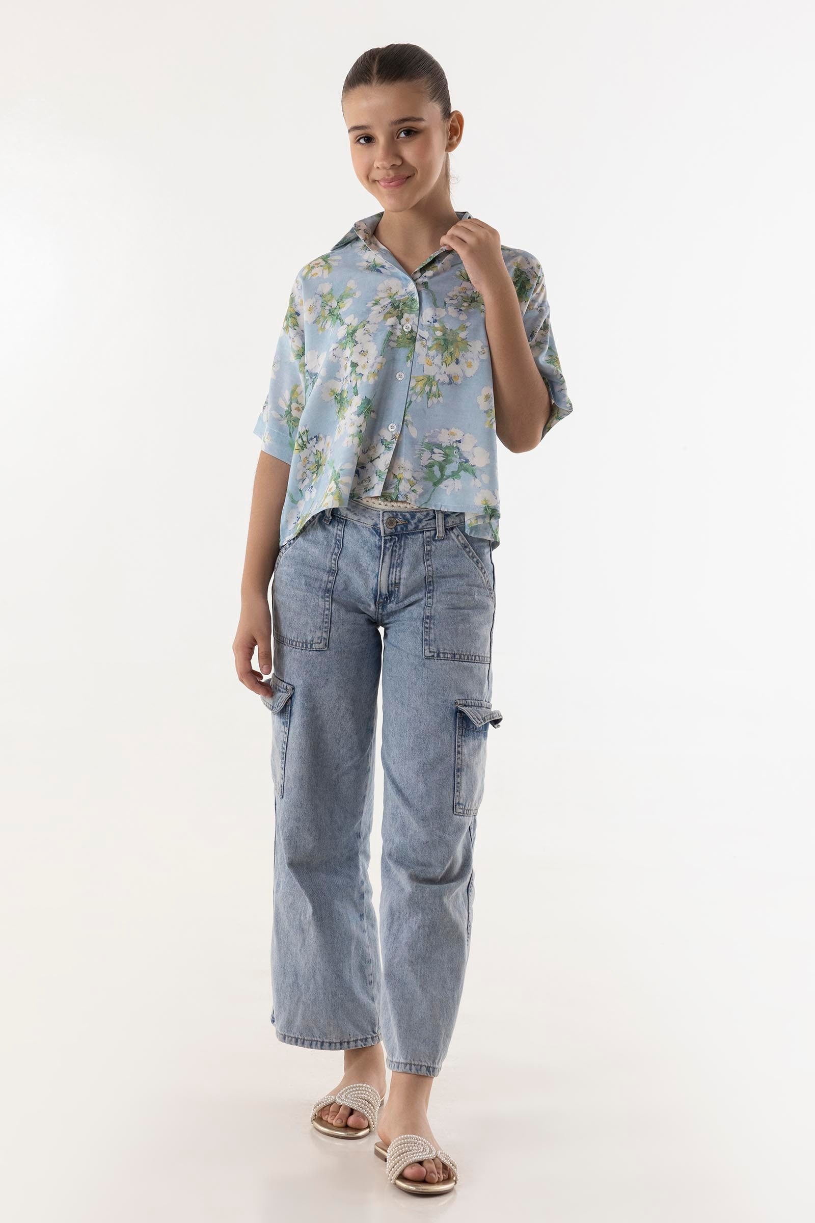 Stitched Kids Linen Shirt Main image
